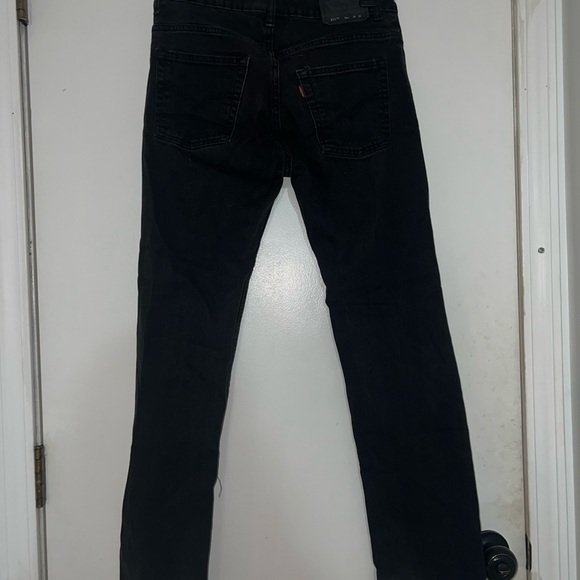 Levi's Men's Classic Black Straight Jeans - Picture 4 of 6